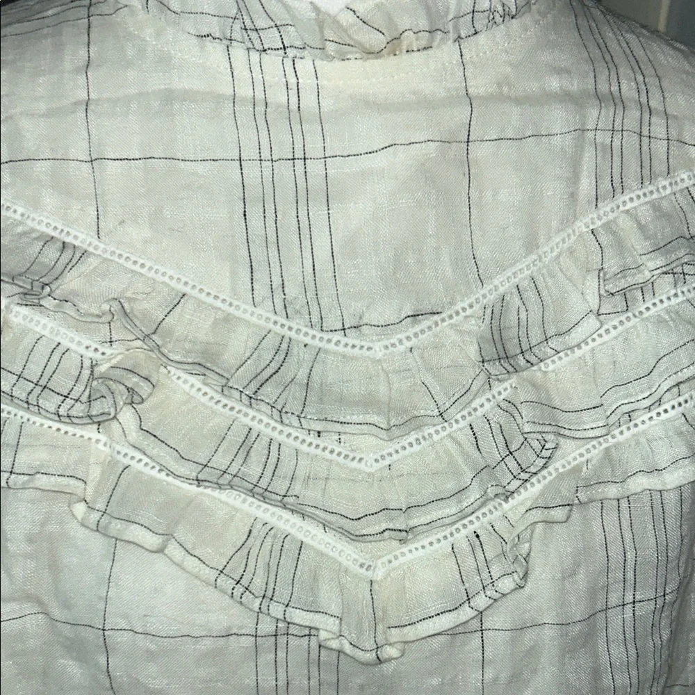 Salt Women's White Ruffled Top - Picture 10 of 11